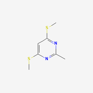 molecular formula C7H10N2S2 B1625836 2-Methyl-4,6-bis(methylsulfanyl)pyrimidine CAS No. 88317-63-9
