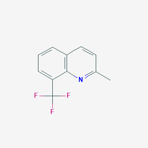 molecular formula C11H8F3N B1625844 2-Methyl-8-(trifluoromethyl)quinoline CAS No. 95256-55-6