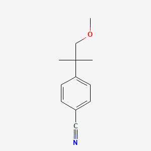 4-(1-Methoxy-2-methylpropan-2-yl)benzonitrile