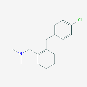 molecular formula C16H22ClN B162585 1-[2-[(4-chlorophenyl)methyl]cyclohexen-1-yl]-N,N-dimethylmethanamine CAS No. 133763-16-3
