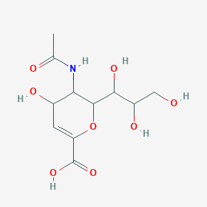 molecular formula C11H17NO8 B162586 2-Deoxy-2,3-dehydro-n-acetyl-neuraminic acid CAS No. 24967-27-9