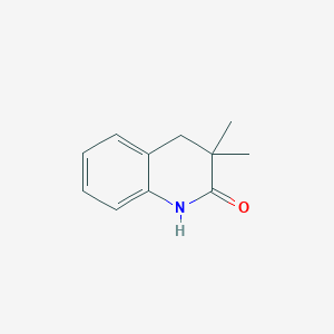 molecular formula C11H13NO B1625863 3,3-Dimethyl-3,4-dihydro-1H-quinolin-2-one CAS No. 92367-59-4