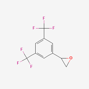 molecular formula C10H6F6O B1625867 2-[3,5-Bis(trifluoromethyl)phenyl]oxirane CAS No. 109086-18-2