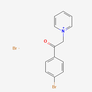 molecular formula C13H11Br2NO B1625882 1-(4-bromophenyl)-2-pyridin-1-ium-1-ylethanone,bromide CAS No. 17282-37-0
