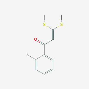 molecular formula C12H14OS2 B1625898 1-(2-Methylphenyl)-3,3-bis(methylsulfanyl)prop-2-EN-1-one CAS No. 56944-66-2