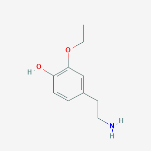 molecular formula C10H15NO2 B1625919 4-(2-Aminoethyl)-2-ethoxyphenol CAS No. 74321-37-2