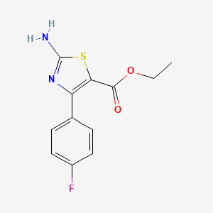 molecular formula C12H11FN2O2S B1625938 Ethyl 2-amino-4-(4-fluorophenyl)thiazole-5-carboxylate CAS No. 74476-50-9
