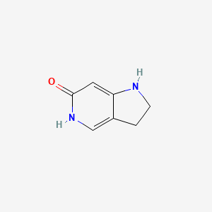 molecular formula C7H8N2O B1625946 1,2,3,5-Tetrahydro-6H-pyrrolo[3,2-C]pyridin-6-one CAS No. 66751-33-5