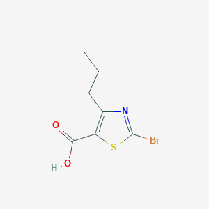 molecular formula C7H8BrNO2S B1625957 2-Bromo-4-propylthiazole-5-carboxylic acid CAS No. 81569-64-4