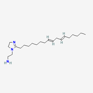molecular formula C22H41N3 B1625965 2-(8,11-Heptadecadienyl)-4,5-dihydro-1H-imidazole-1-ethanamine CAS No. 94278-95-2