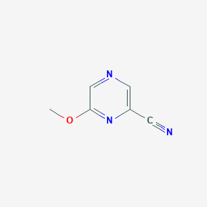 molecular formula C6H5N3O B162599 6-Methoxypyrazine-2-carbonitrile CAS No. 136309-07-4