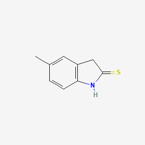 molecular formula C9H9NS B1625998 5-Methyl-1,3-dihydro-indole-2-thione CAS No. 73424-97-2
