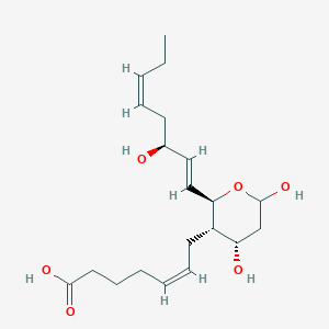 molecular formula C20H32O6 B162600 (5Z,9a,13E,15S,17Z)-9,11,15-trihydroxy-Thromboxa-5,13,17-trien-1-oic acid CAS No. 71953-80-5