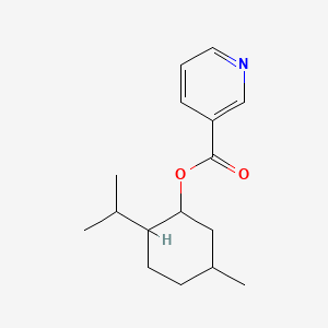 molecular formula C16H23NO2 B1626002 5-Methyl-2-(isopropyl)cyclohexyl nicotinate CAS No. 40594-65-8