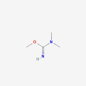 molecular formula C4H10N2O B1626007 Carbamimidic acid, N,N-dimethyl-, methyl ester CAS No. 61713-36-8