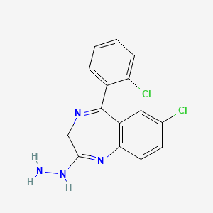 7-Chloro-5-(2-chlorophenyl)-2-hydrazinyl-3H-1,4-benzodiazepine