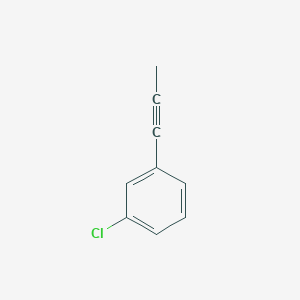 molecular formula C9H7Cl B1626067 Benzene, 1-chloro-3-(1-propyn-1-yl)- CAS No. 43136-84-1