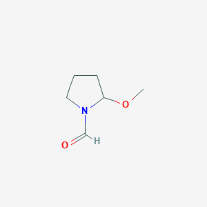 molecular formula C6H11NO2 B1626072 1-Formyl-2-methoxypyrrolidine CAS No. 61020-06-2
