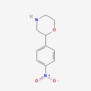 molecular formula C10H12N2O3 B1626076 2-(4-Nitrophenyl)morpholine CAS No. 61192-65-2