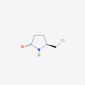 molecular formula C5H8ClNO B1626078 (S)-5-(Chloromethyl)pyrrolidin-2-one CAS No. 72479-04-0