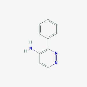 molecular formula C10H9N3 B1626112 3-Phenylpyridazin-4-amine CAS No. 85156-25-8