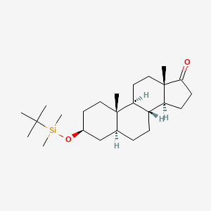 molecular formula C25H44O2Si B1626115 Epiandrosterone, TBDMSi (3-O) CAS No. 57711-44-1