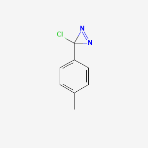 molecular formula C8H7ClN2 B1626124 3H-Diazirine, 3-chloro-3-(4-methylphenyl)- CAS No. 39184-65-1