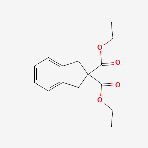 molecular formula C15H18O4 B1626125 2,2-Dicarboethoxy-indane CAS No. 66014-45-7