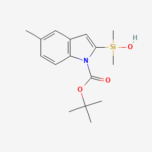 tert-butyl 2-(hydroxydimethylsilyl)-5-methyl-1H-indole-1-carboxylate
