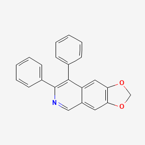 molecular formula C22H15NO2 B1626129 7,8-Diphenyl-[1,3]dioxolo[4,5-G]isoquinoline CAS No. 385416-36-4