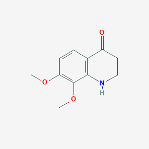 molecular formula C11H13NO3 B1626136 7,8-Dimethoxy-2,3-dihydro-1H-4-quinolinone CAS No. 436810-55-8