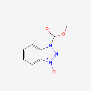 molecular formula C8H7N3O3 B1626144 Methyl 1H-benzotriazole-1-carboxylate, 3-oxide CAS No. 76266-27-8