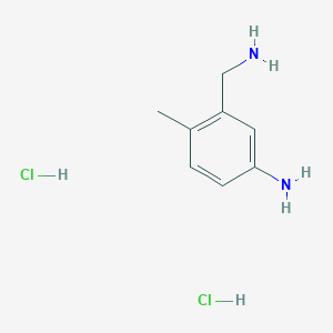 molecular formula C8H14Cl2N2 B1626173 5-Amino-2-methyl-benzenemethanamine dihydrochloride CAS No. 28096-35-7
