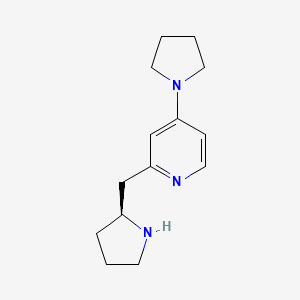 4-(1-Pyrrolidinyl)-2-[(2S)-2-pyrrolidinylmethyl]pyridine