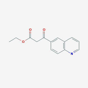 molecular formula C14H13NO3 B1626195 Ethyl 3-Oxo-3-(6-quinolyl)propanoate CAS No. 858646-09-0