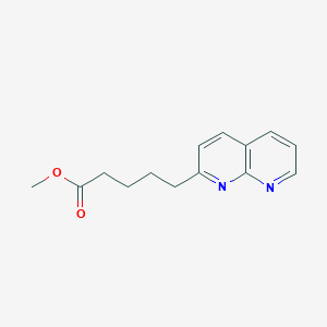 molecular formula C14H16N2O2 B1626218 Methyl 5-(1,8-naphthyridin-2-yl)pentanoate CAS No. 227751-46-4