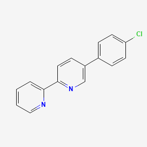 molecular formula C16H11ClN2 B1626220 5-(4-Chlorophenyl)-2,2'-bipyridine CAS No. 173960-44-6