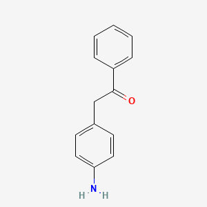 molecular formula C14H13NO B1626223 2-(4-Aminophenyl)-1-phenylethanone CAS No. 2440-20-2