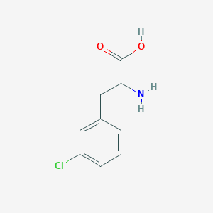 molecular formula C9H10ClNO2 B162623 2-Amino-3-(3-chlorophenyl)propanoic acid CAS No. 1956-15-6