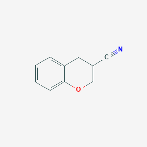 molecular formula C10H9NO B1626236 Chroman-3-carbonitrile CAS No. 89197-60-4