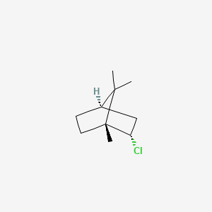 molecular formula C10H17Cl B1626264 Bornyl chloride, (+)- CAS No. 464-41-5