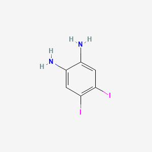 molecular formula C6H6I2N2 B1626272 4,5-Diiodobenzene-1,2-diamine CAS No. 76179-43-6