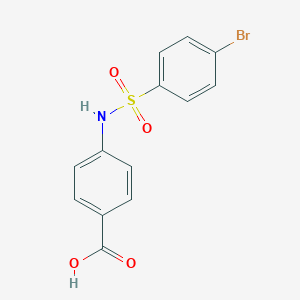 molecular formula C13H10BrNO4S B162629 4-(4-溴苯磺酰胺)苯甲酸 CAS No. 126145-99-1