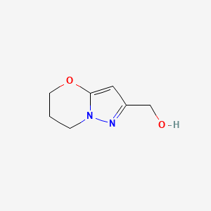 molecular formula C7H10N2O2 B1626290 (6,7-dihydro-5H-pyrazolo[5,1-b][1,3]oxazin-2-yl)methanol CAS No. 623565-62-8