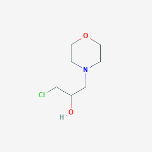 molecular formula C7H14ClNO2 B1626297 1-Chloro-3-morpholin-4-yl-propan-2-ol CAS No. 40893-69-4