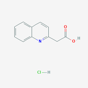 molecular formula C11H10ClNO2 B1626333 2-(Quinolin-2-YL)acetic acid hydrochloride CAS No. 25888-68-0