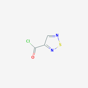 molecular formula C3HClN2OS B1626335 1,2,5-Thiadiazole-3-carbonyl chloride CAS No. 30853-22-6