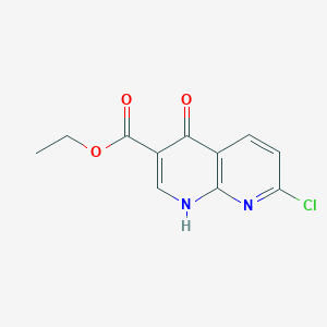 7-Chloro-4-hydroxy-[1,8]naphthyridine-3-carboxylic acid ethyl ester