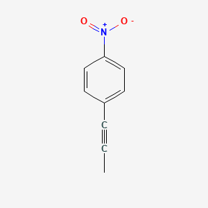 molecular formula C9H7NO2 B1626339 Benzene, 1-nitro-4-(1-propynyl)- CAS No. 28289-83-0