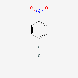 molecular formula C9H7NO2 B1626339 1-Nitro-4-(prop-1-yn-1-yl)benzene CAS No. 28289-83-0